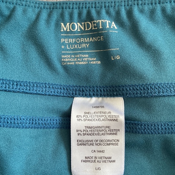 Mondetta women’s jogger style yoga pants size large L teal in color - Picture 3 of 5
